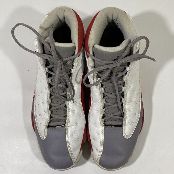 Mens Nike Air Jordan 13 XIII Retro Sneakers Red Grey Toe 414581-115 Size 10 - Picture 12 of 12